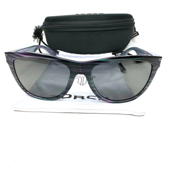 Torch Eyewear HotTea Sunglasses Grey Tortoise Zebra Frame Italian Polarized Lens main image 15